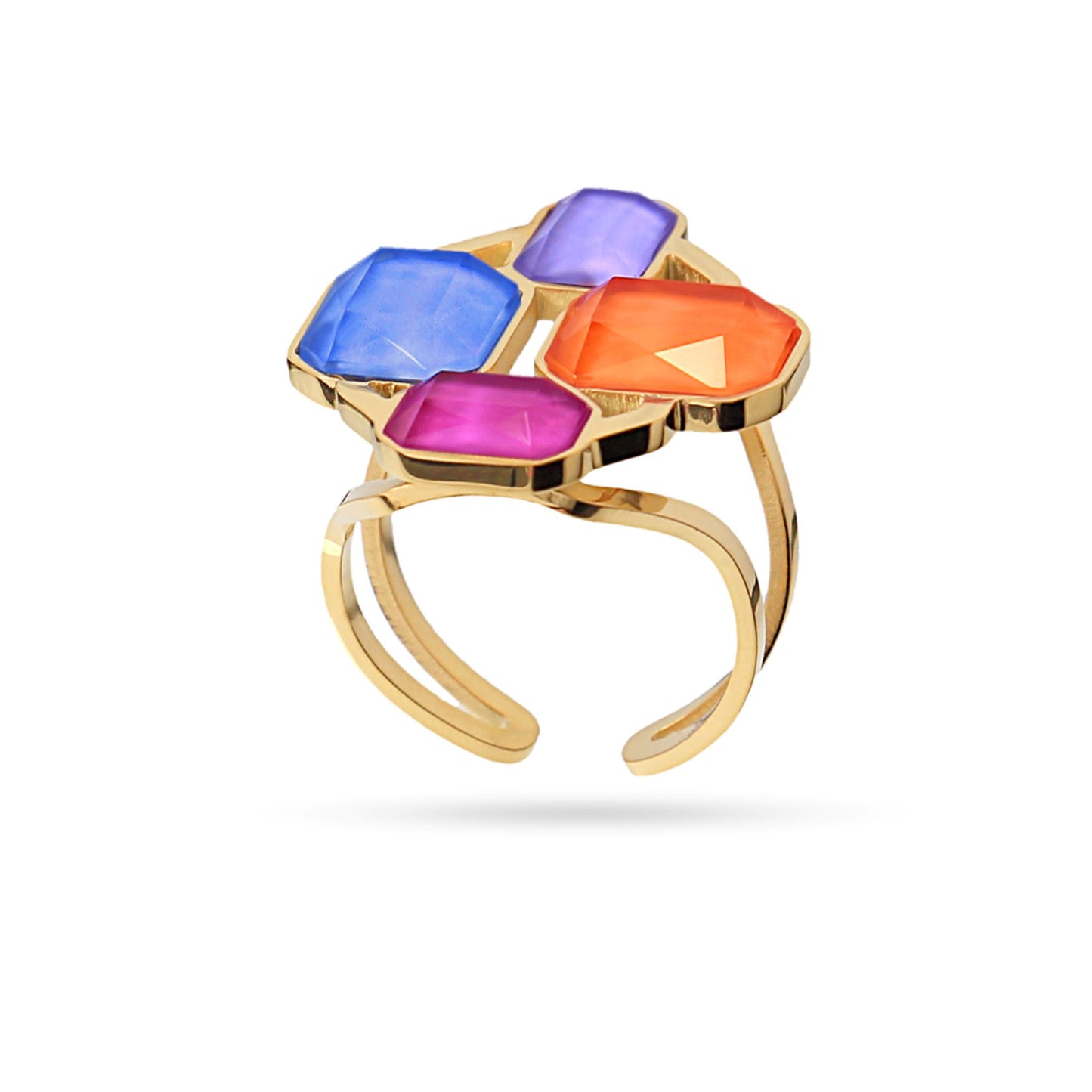 Anartxy Gold Daylight Pixels Ring - BAN104