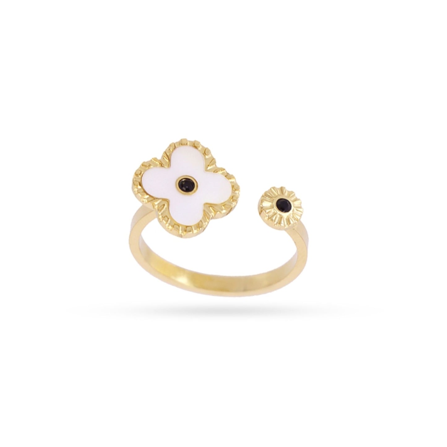Anartxy Gold Astros Ring (White) BAN245
