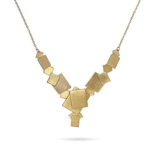 Anartxy Brushed Gold Effect Necklace - BCO779