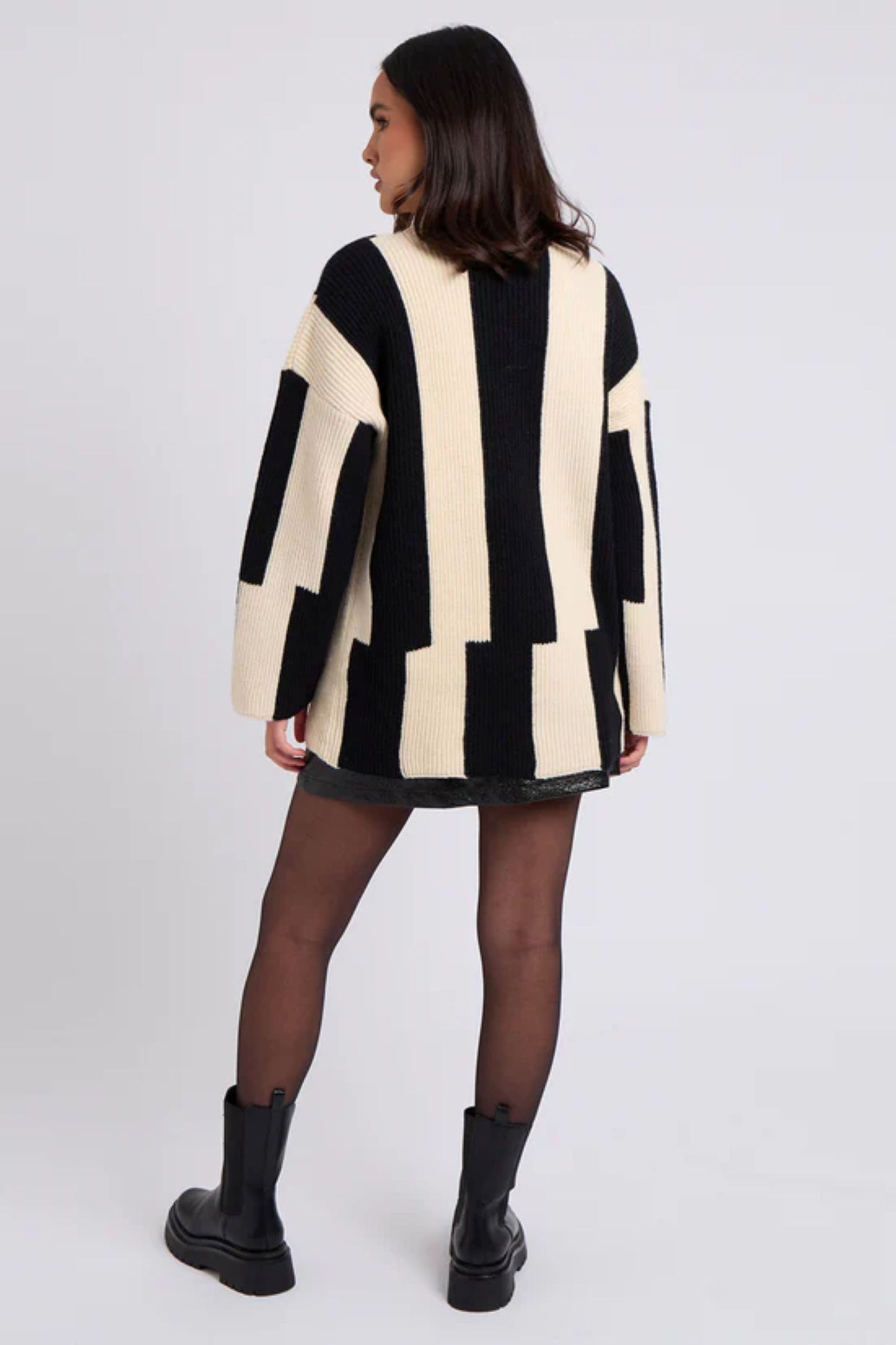 Colour Block Stripe Jumper