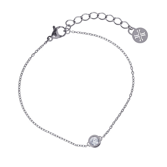 Anartxy Silver Bracelet with Cubic Zirconia - BPU954