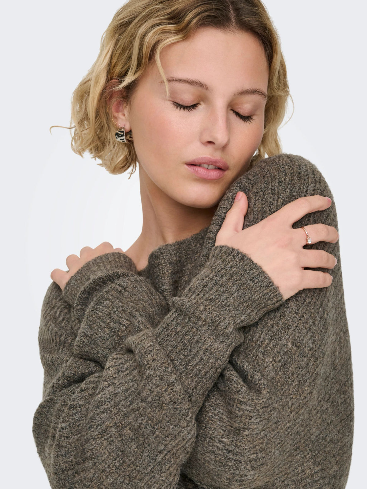 ONLY Brown Knit Jumper