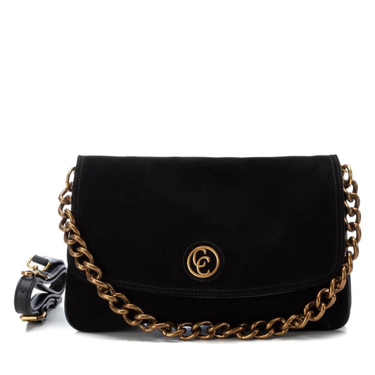 Carmela Black Suede & Leather Bag - 186124