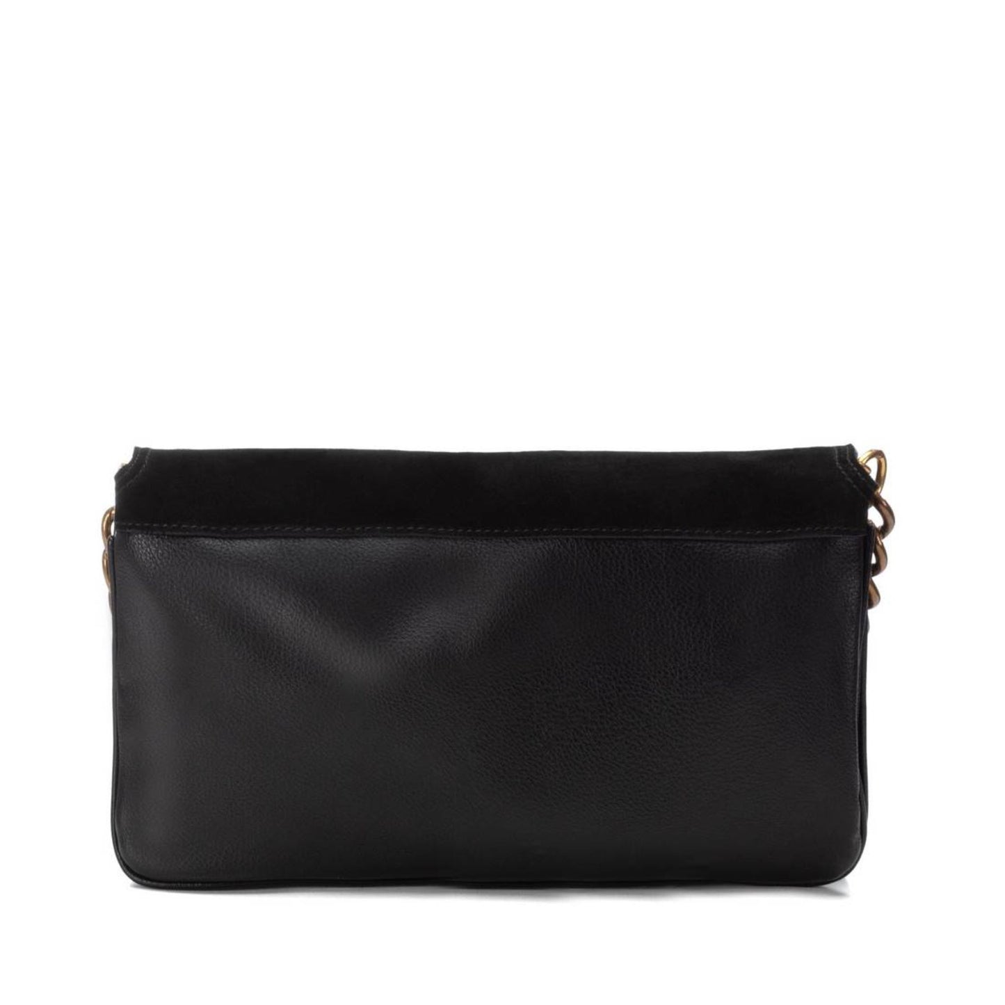 Carmela Black Suede & Leather Bag - 186124