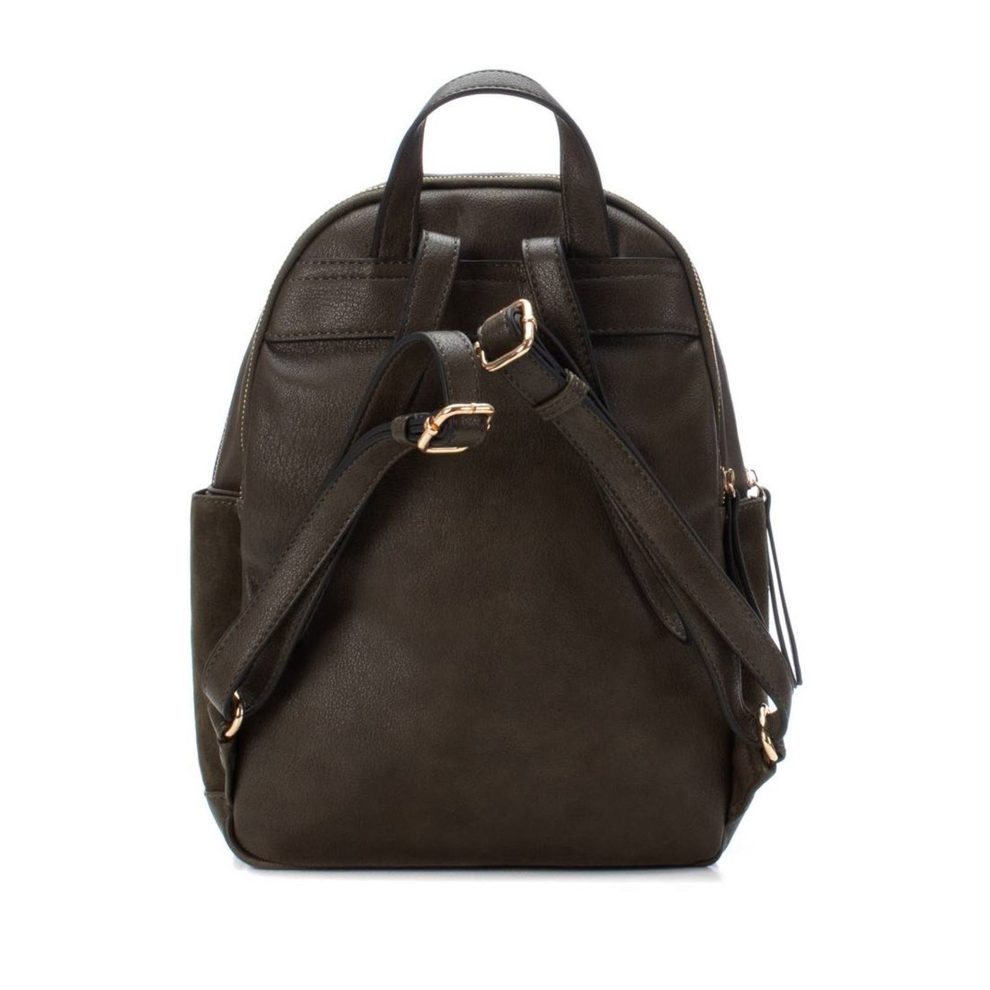 Carmela Khaki Leather & Suede Backpack - 186112