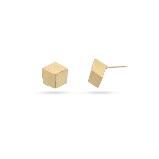 Anartxy Gold Cube Style Earring - CPE882