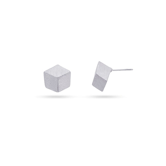 Anartxy Silver Cube Style Earring - CPE882