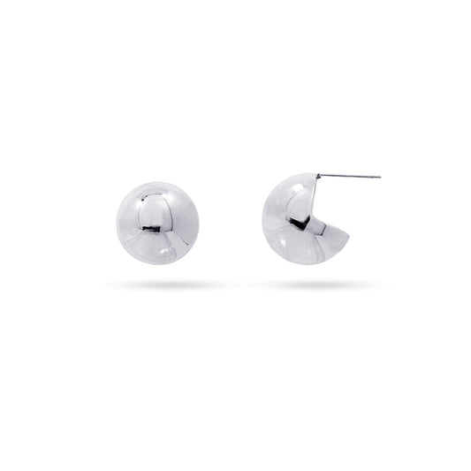 Anartxy Silver Dome Earrings - CPE907