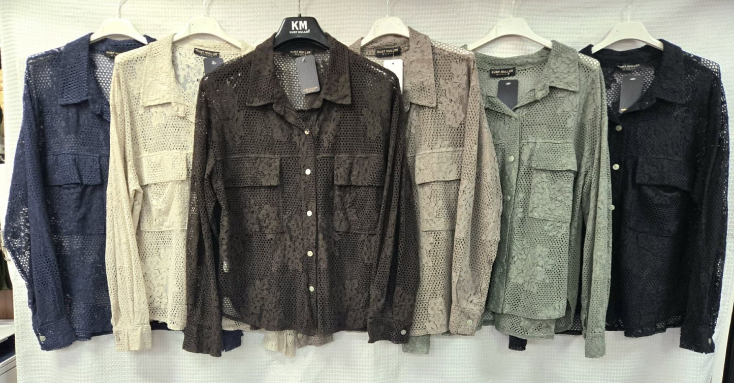 Crochet 2 Pocket Overshirt