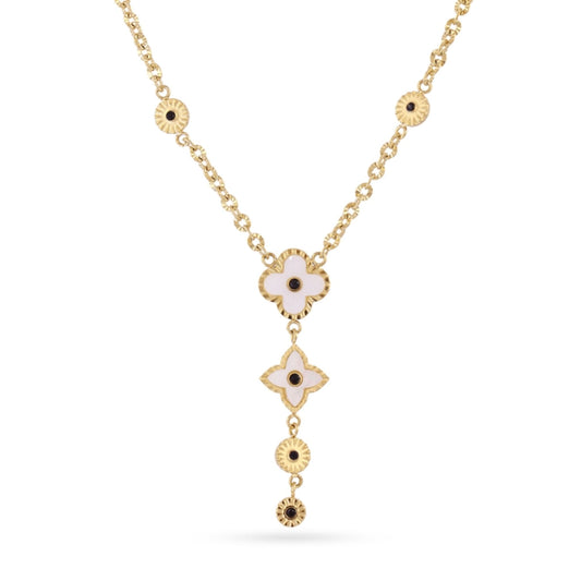 Anartxy Gold Mystic Astros Necklace (White) DCO137