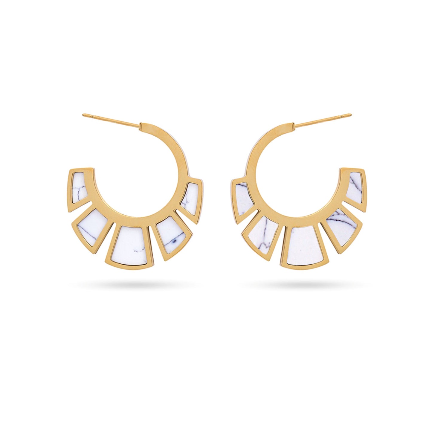 Anartxy Gold Breeze Serene Earrings - DPE081
