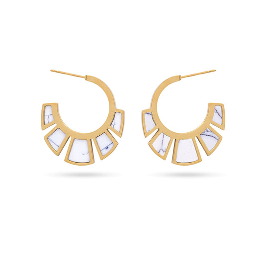 Anartxy Gold Breeze Serene Earrings - DPE081