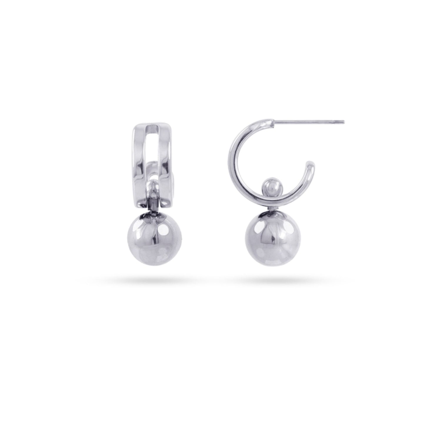 Anartxy Silver Ball Earrings DPE115