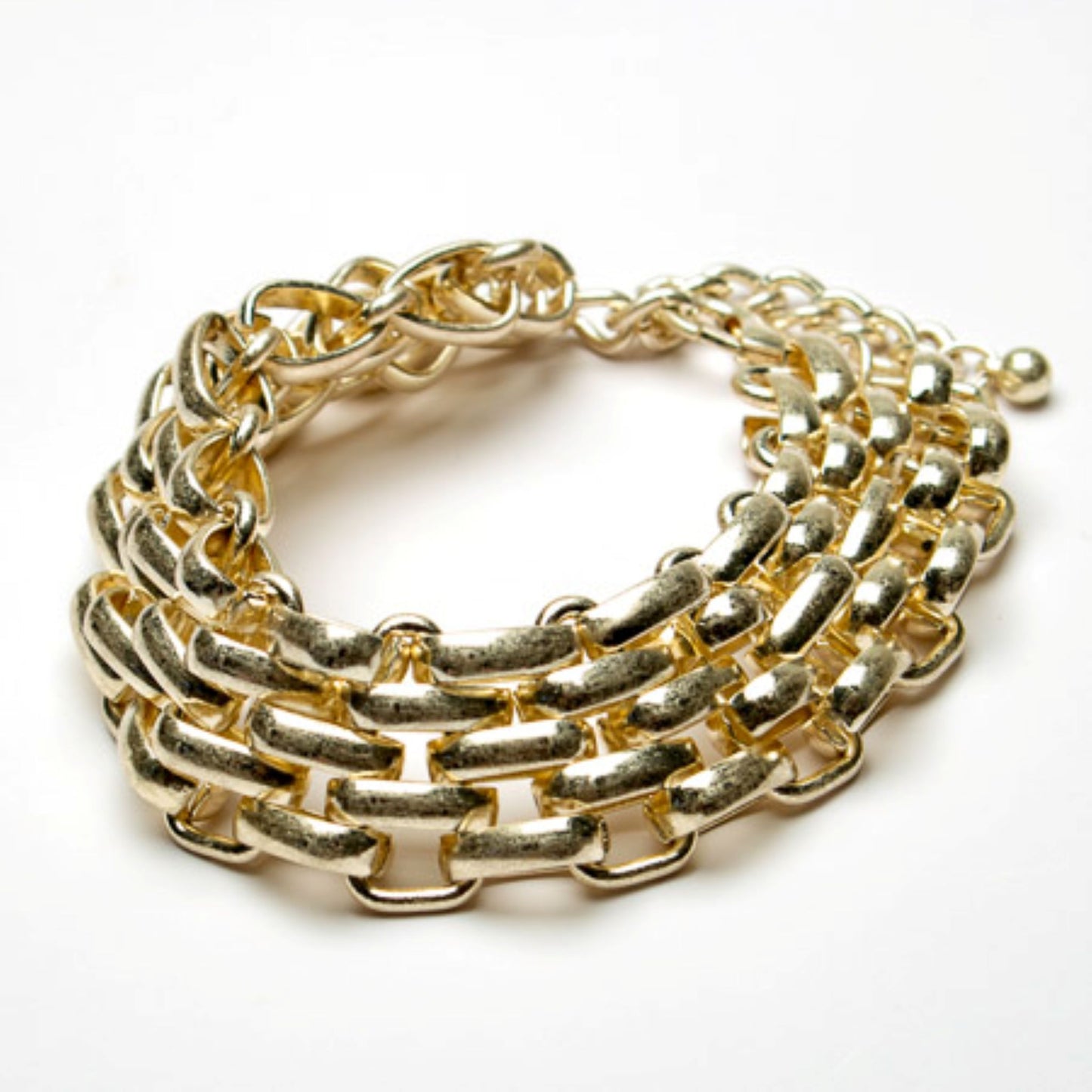 Eliza Gracious Gold Mesh Link Bracelet - EB0579
