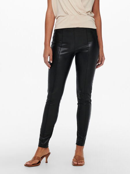 ONLY Black Faux Leather Leggings