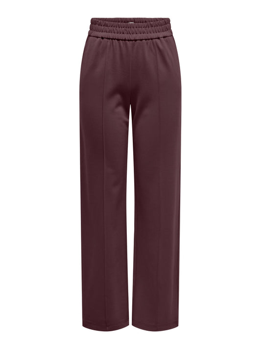 ONLY Wide Leg Trousers in Wine