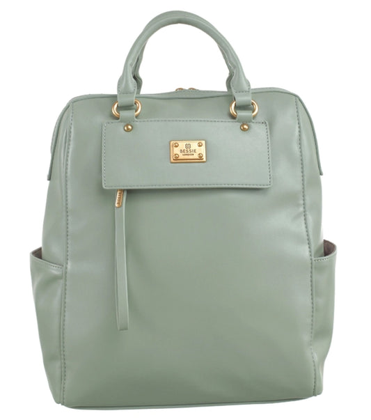 Bessie Classic Sleek Backpack in Green
