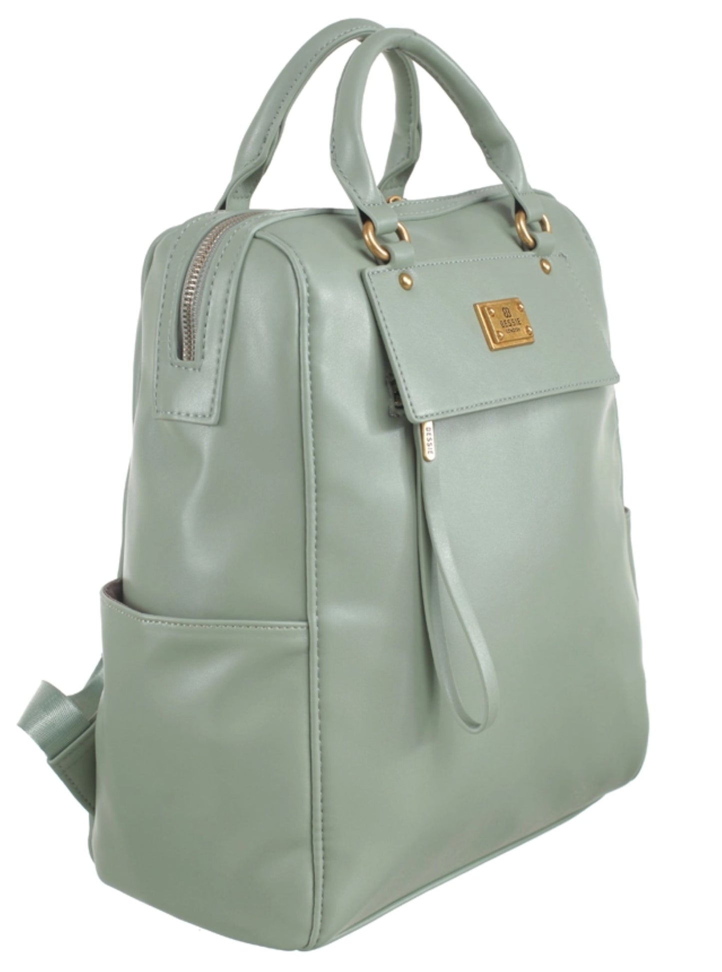 Bessie Classic Sleek Backpack in Green
