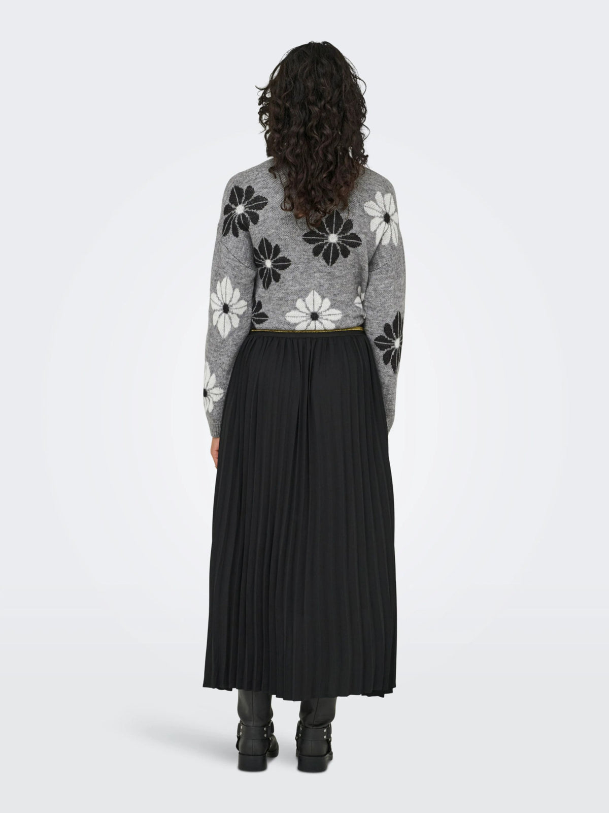 ONLY Flower Print Knit Jumper