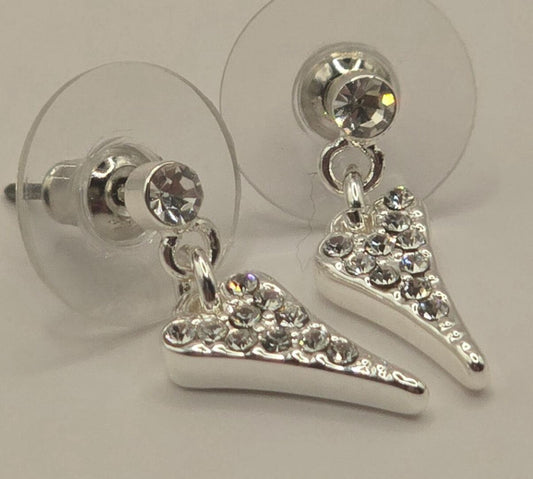 Miss Dee Silver Mini Hearts with Cubic Zirconia - 1800640