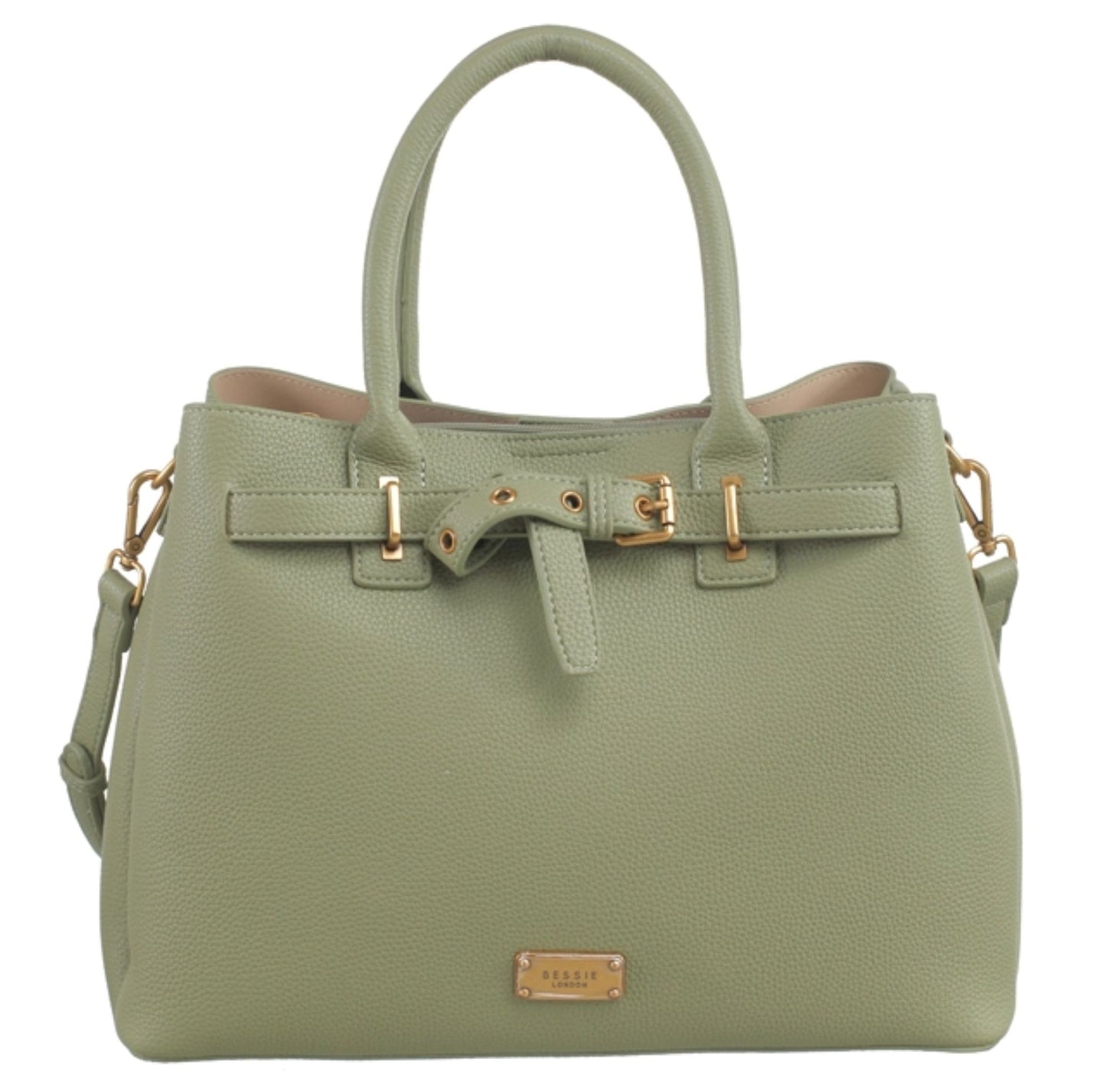 Bessie Belted Tote Bag in Green