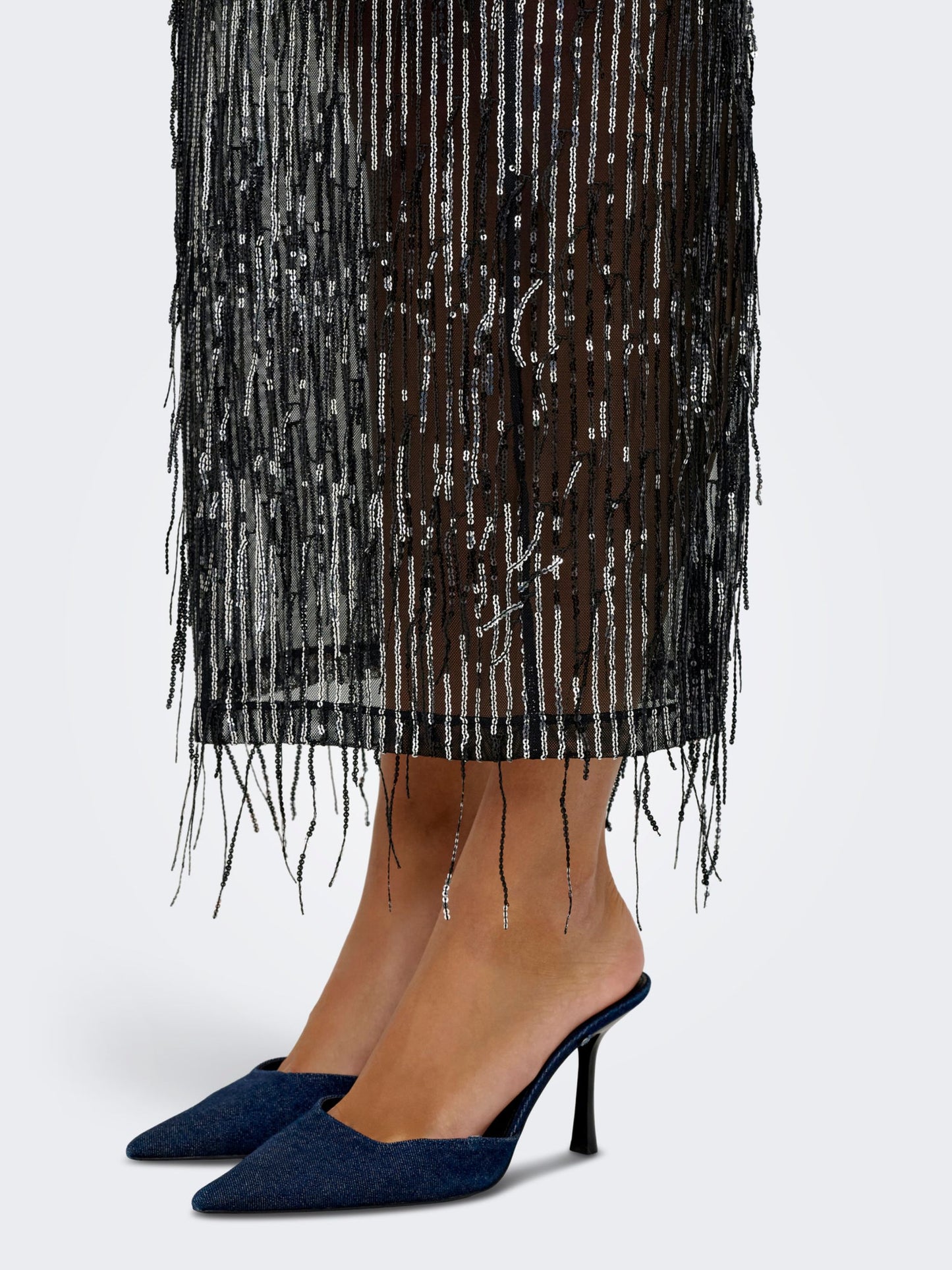 ONLY Long Sequin Skirt