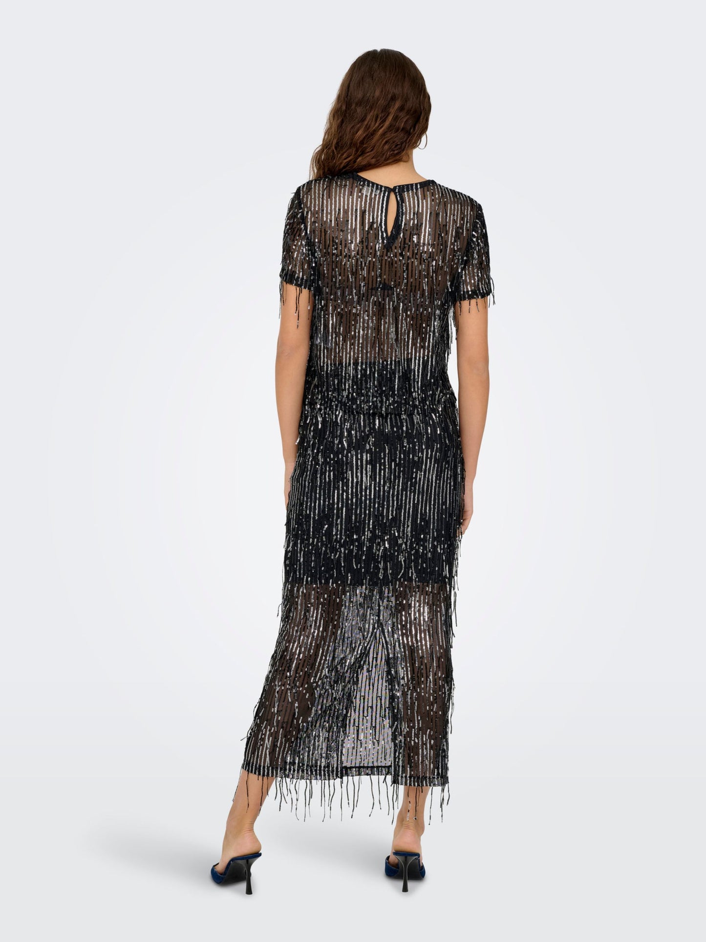 ONLY Long Sequin Skirt