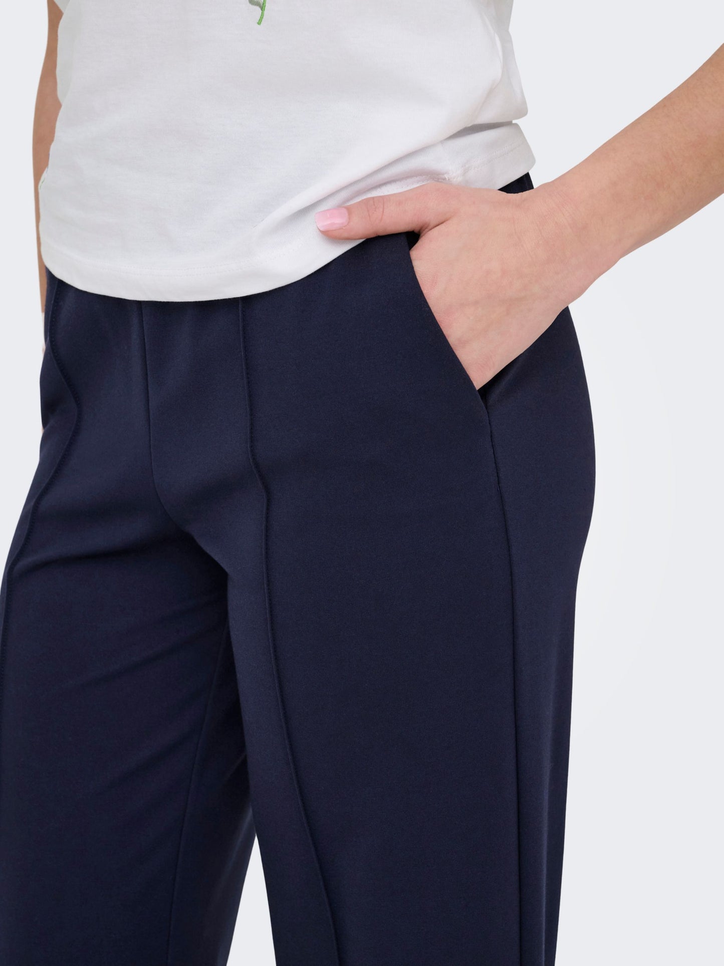 ONLY Wide Leg Trousers in Navy