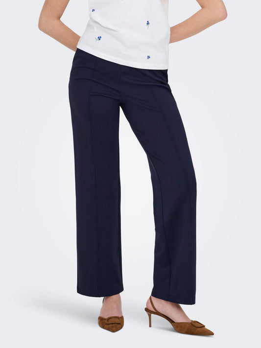 ONLY Wide Leg Trousers in Navy