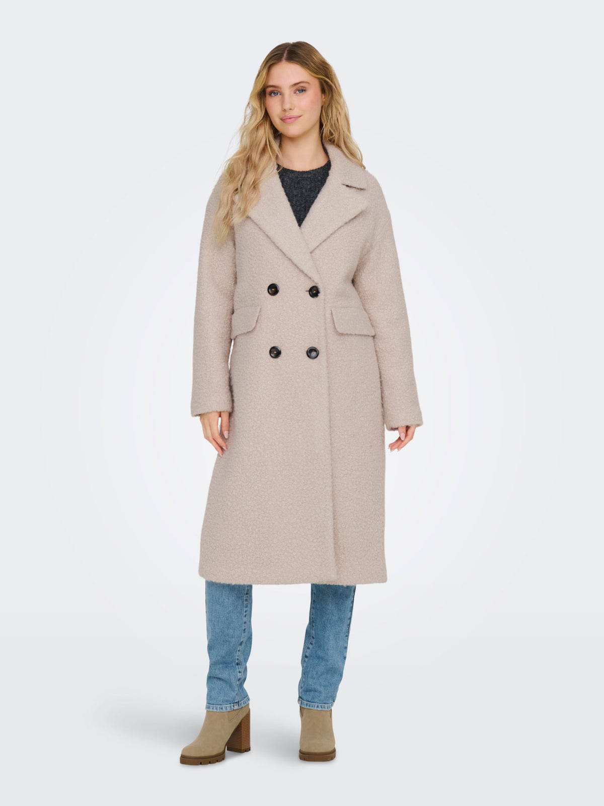 ONLY Piper Coat in Pumice Stone
