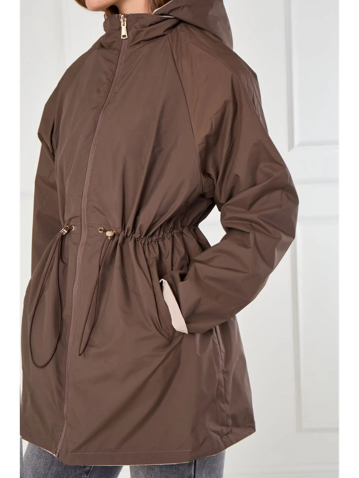 Stone & Chocolate Reversible Parka