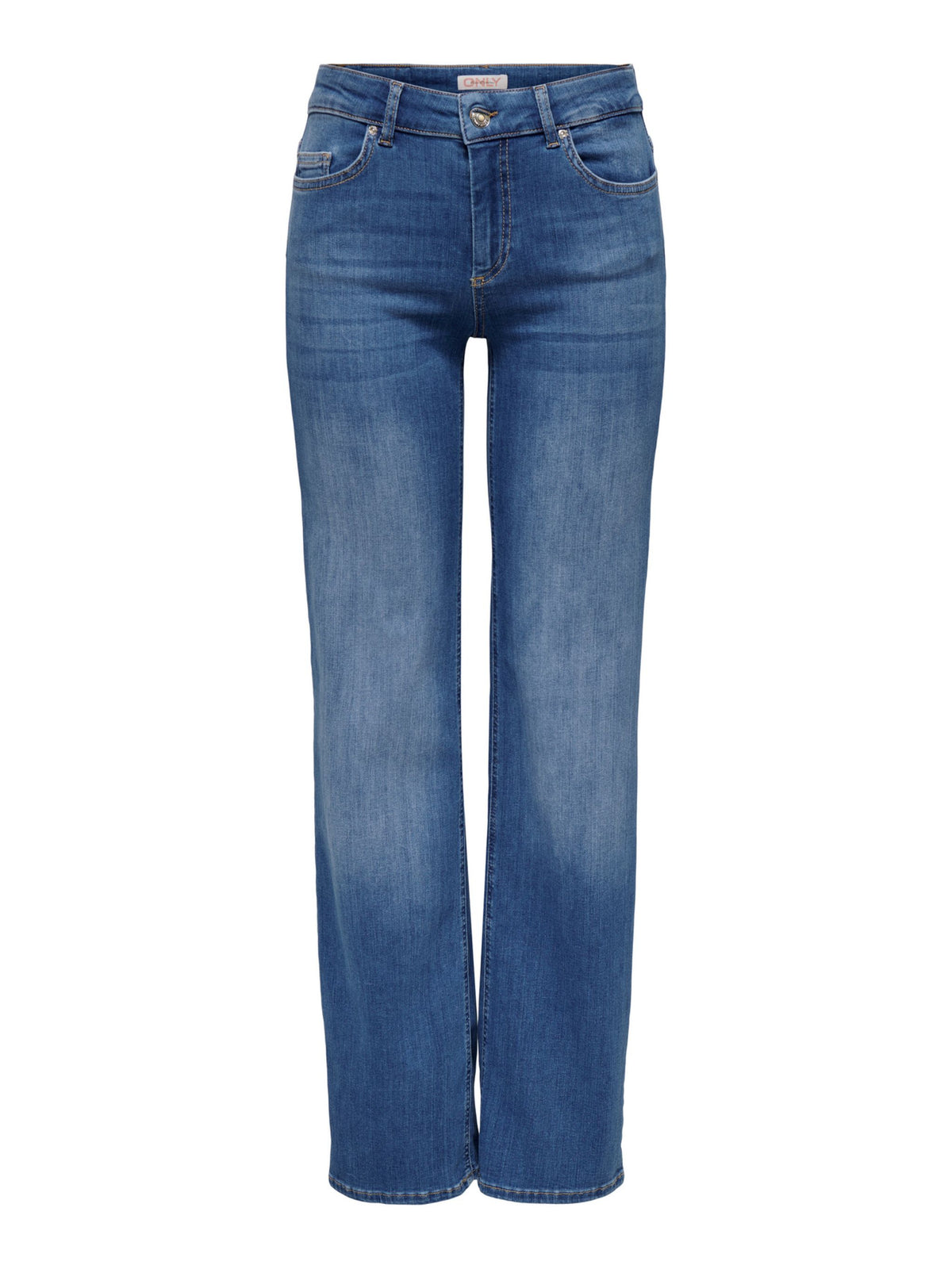 ONLY Blush Straight Leg Jeans in Medium Blue Denim