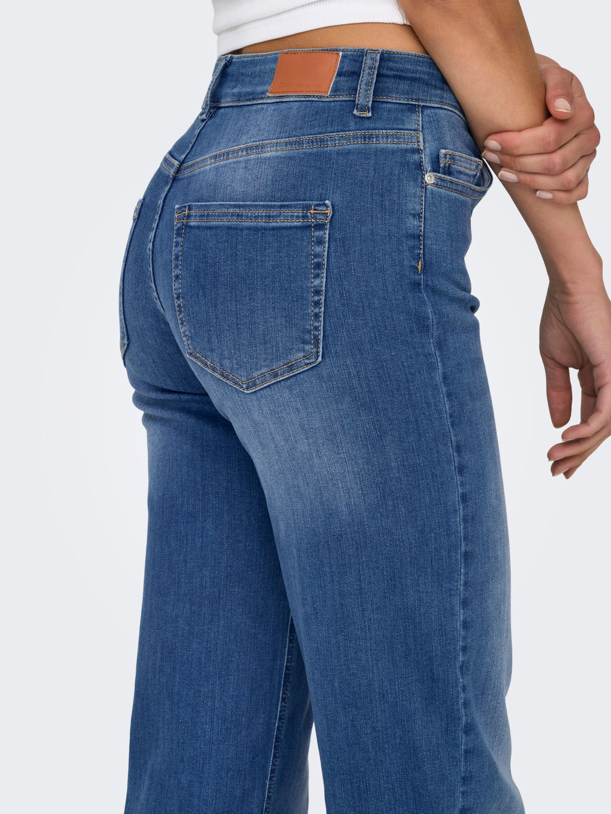 ONLY Blush Straight Leg Jeans in Medium Blue Denim
