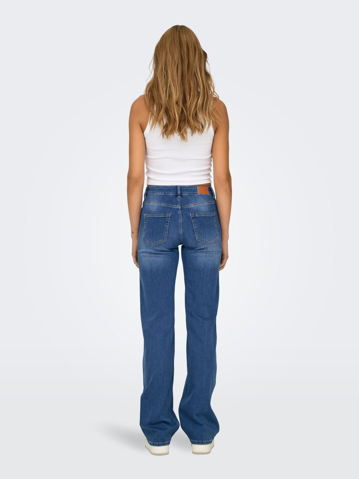 ONLY Blush Straight Leg Jeans in Medium Blue Denim