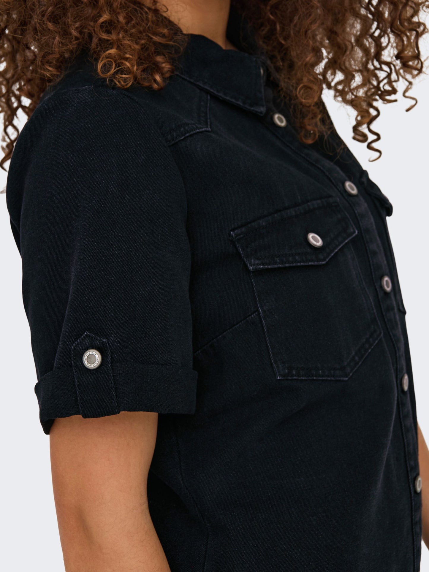 ONLY Denim Washed Black Denim Dress