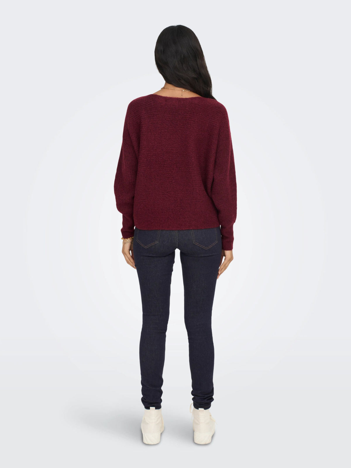 ONLY Wine Knit Jumper