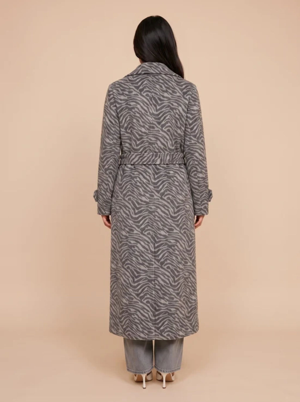 Longline Zebra Formal Coat