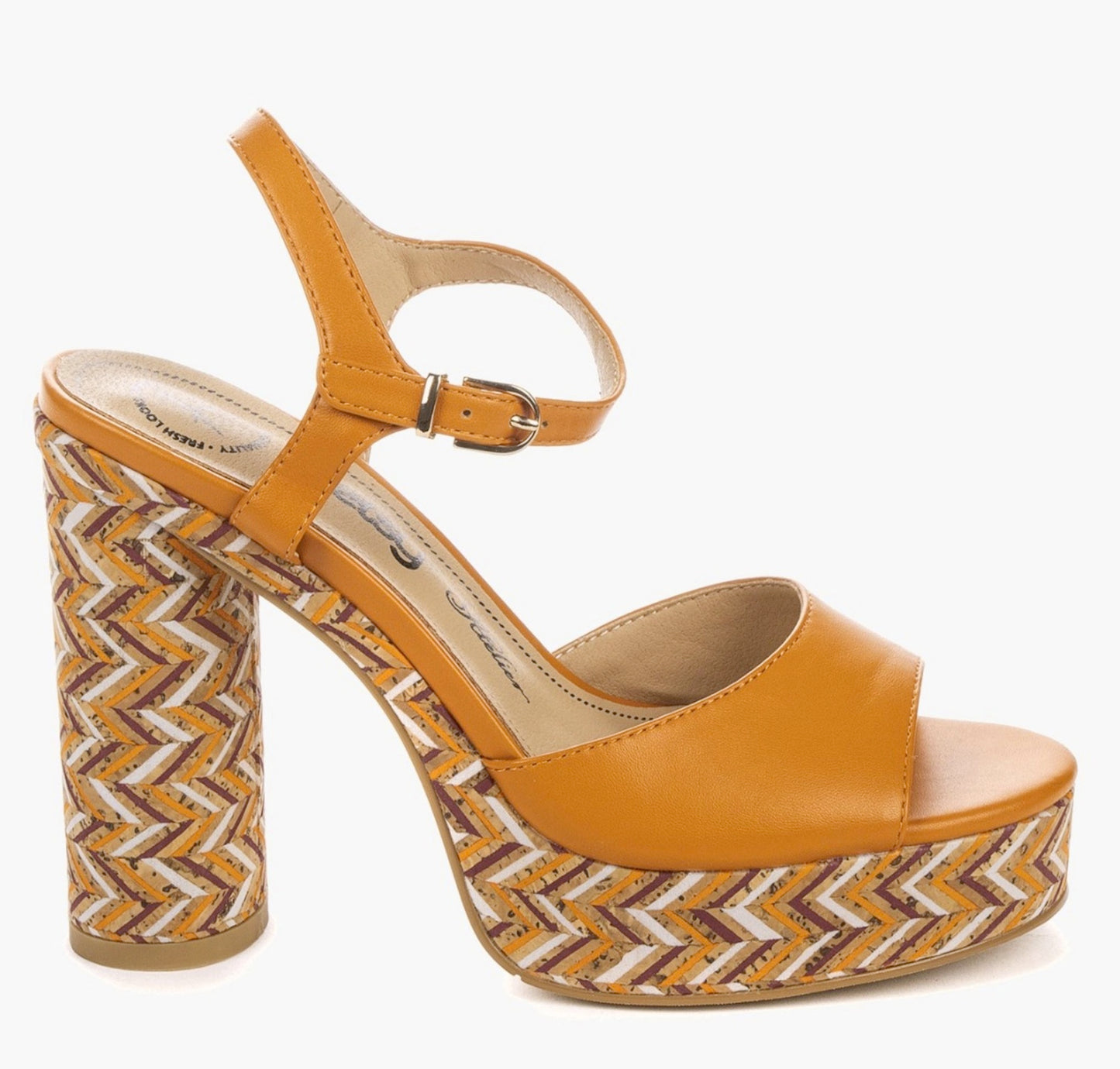 Betsy Orange Heeled Sandal - 937001/06-05E