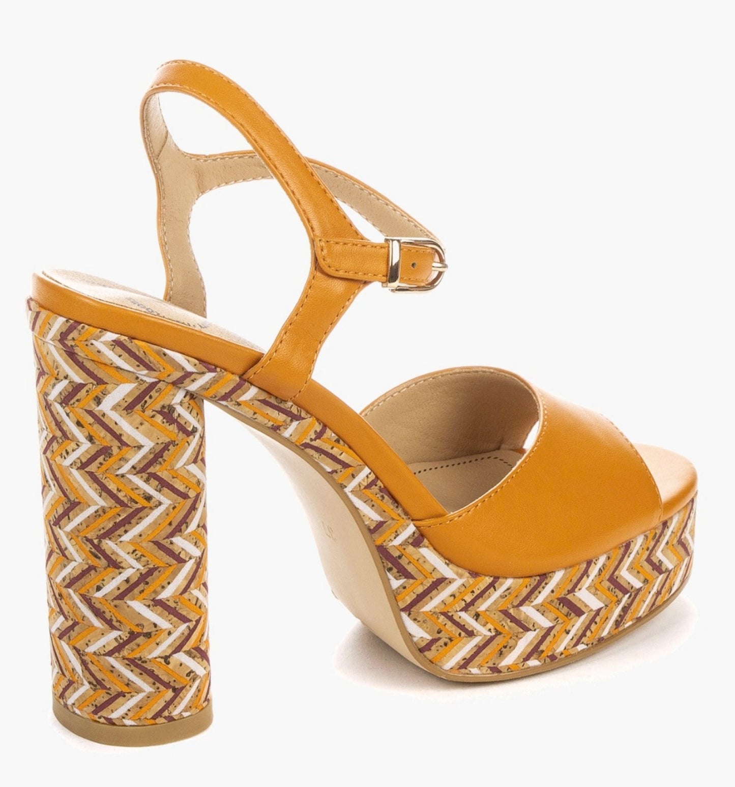 Betsy Orange Heeled Sandal - 937001/06-05E