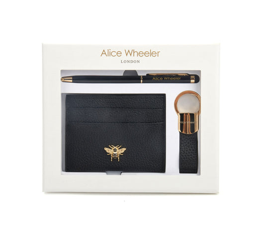 Alice Wheeler 3 Piece Gift Set with Pen in Black - AW6222