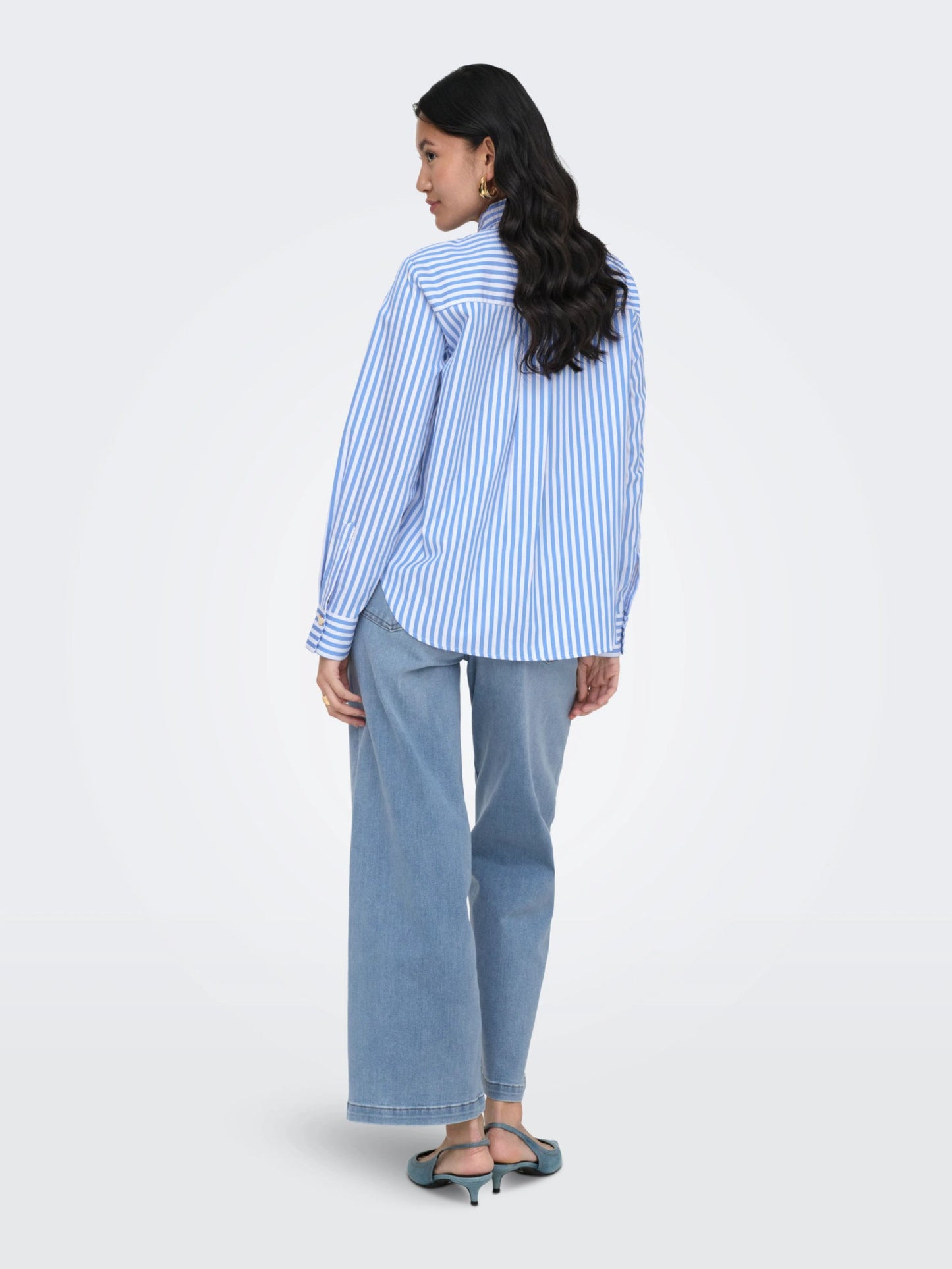 ONLY Blue Striped Shirt