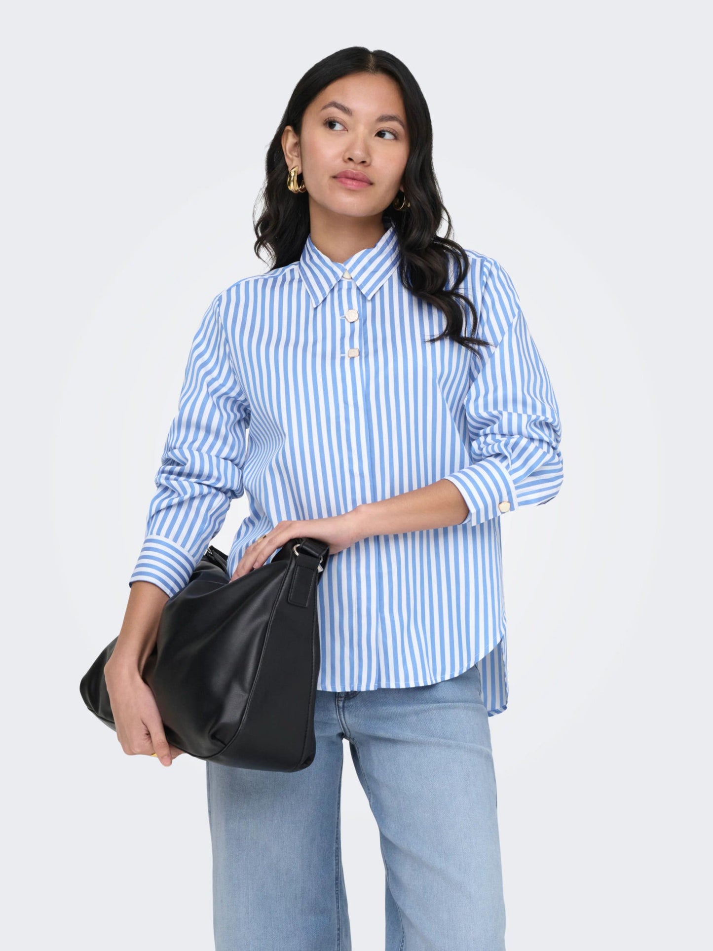 ONLY Blue Striped Shirt