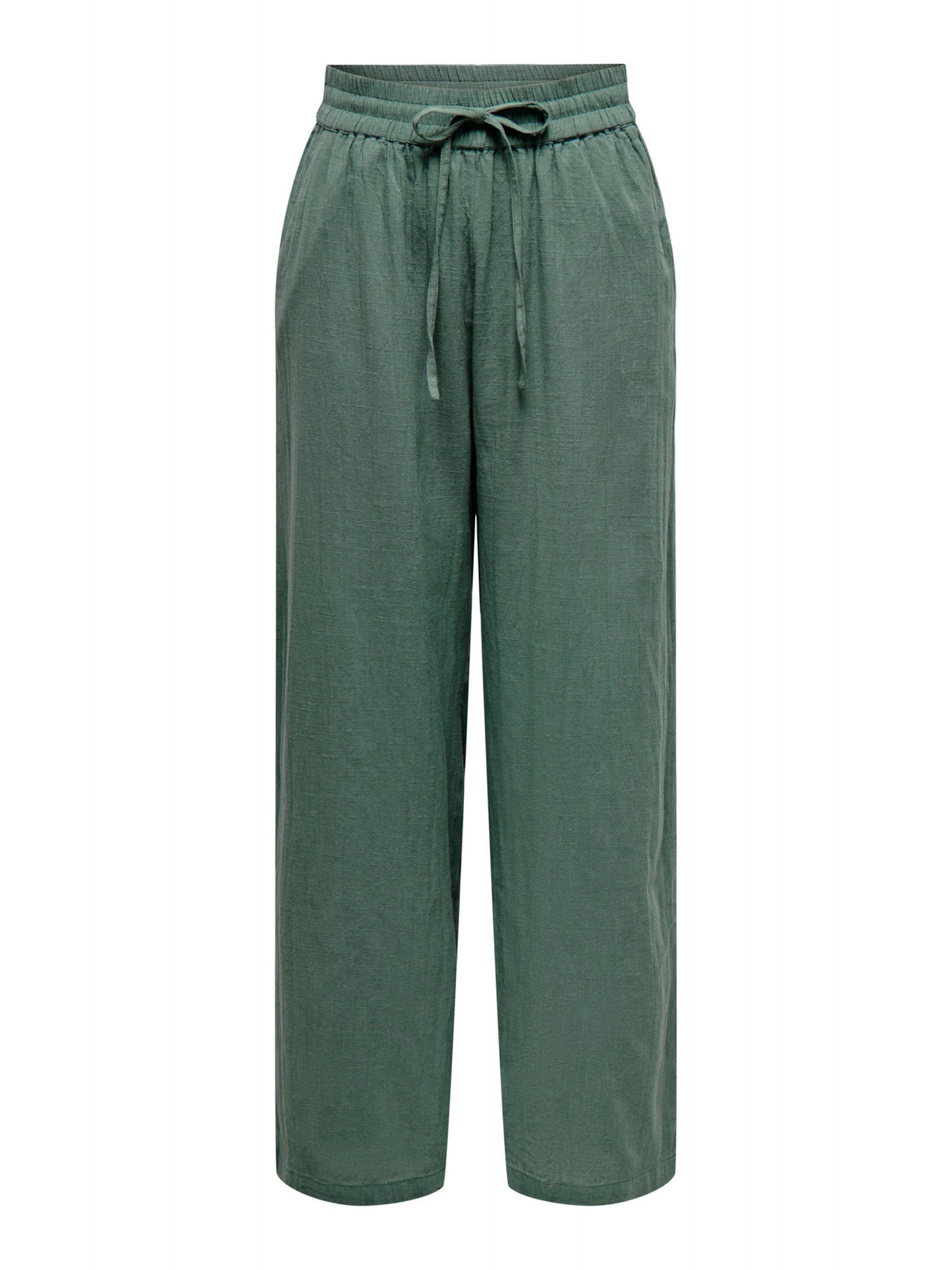 ONLY Drawstring Waist Trousers in Green