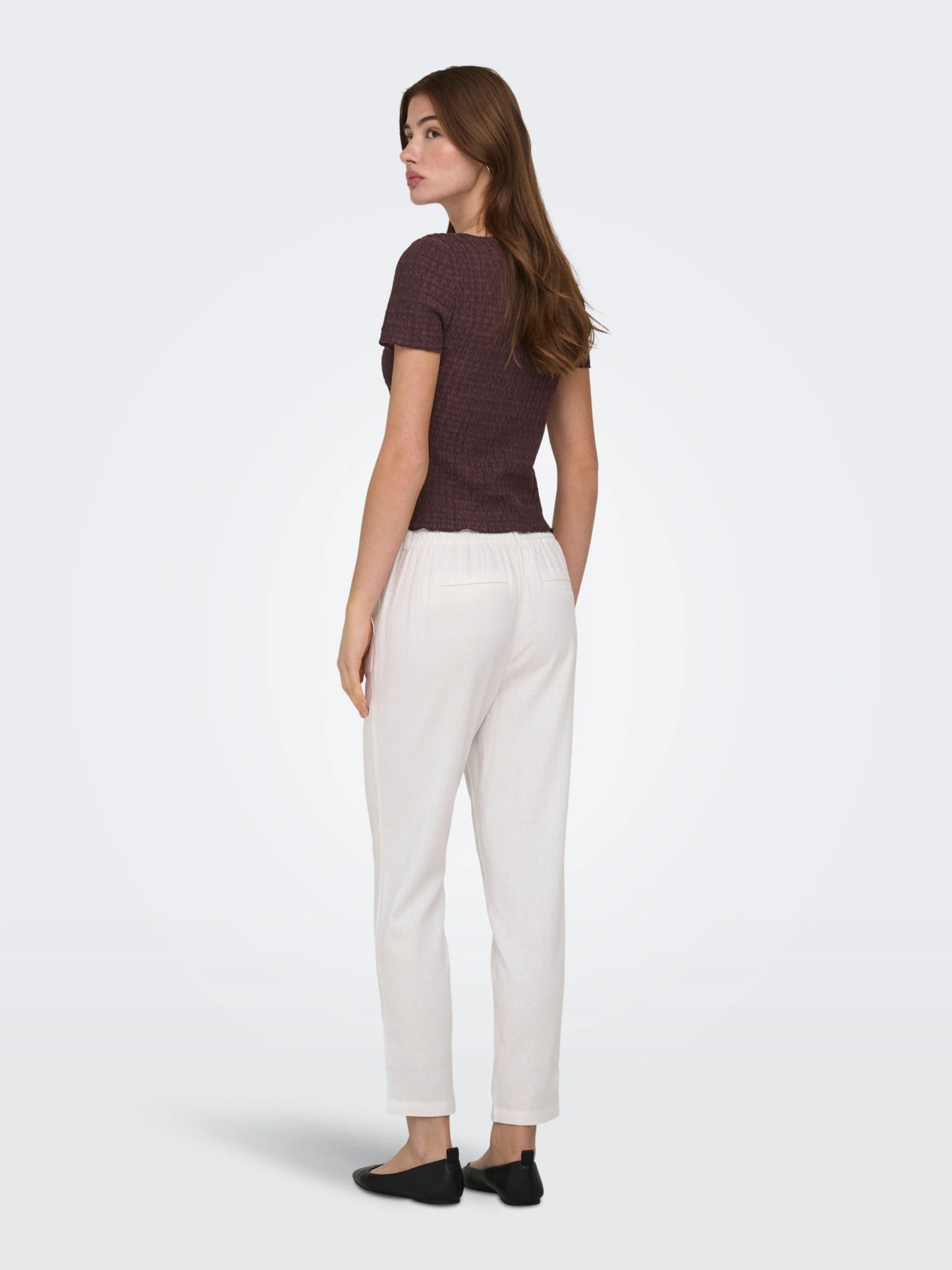 ONLY Crepe Style Top in Chocolate