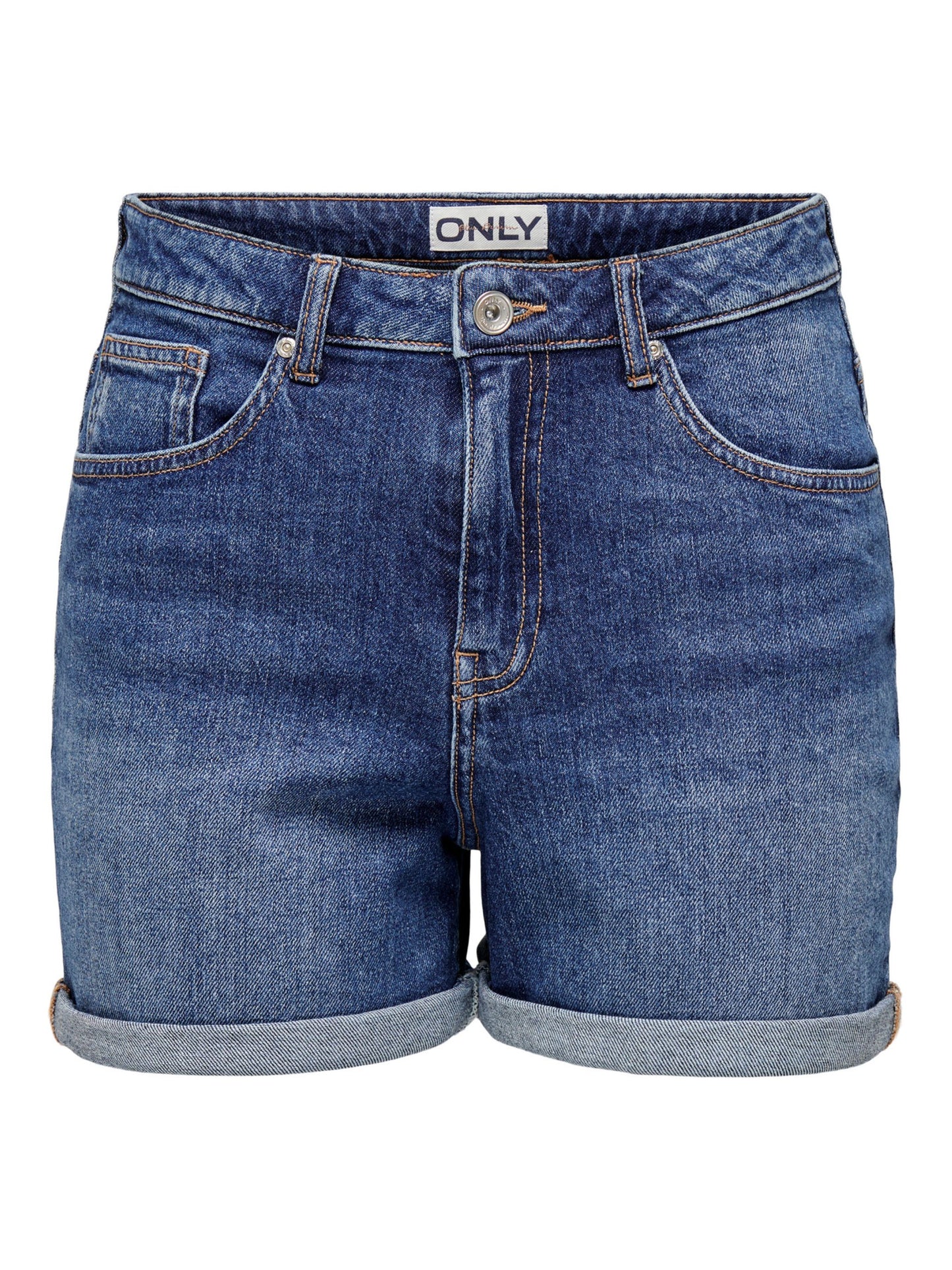 ONLY Stretch Denim Shorts in Medium Blue