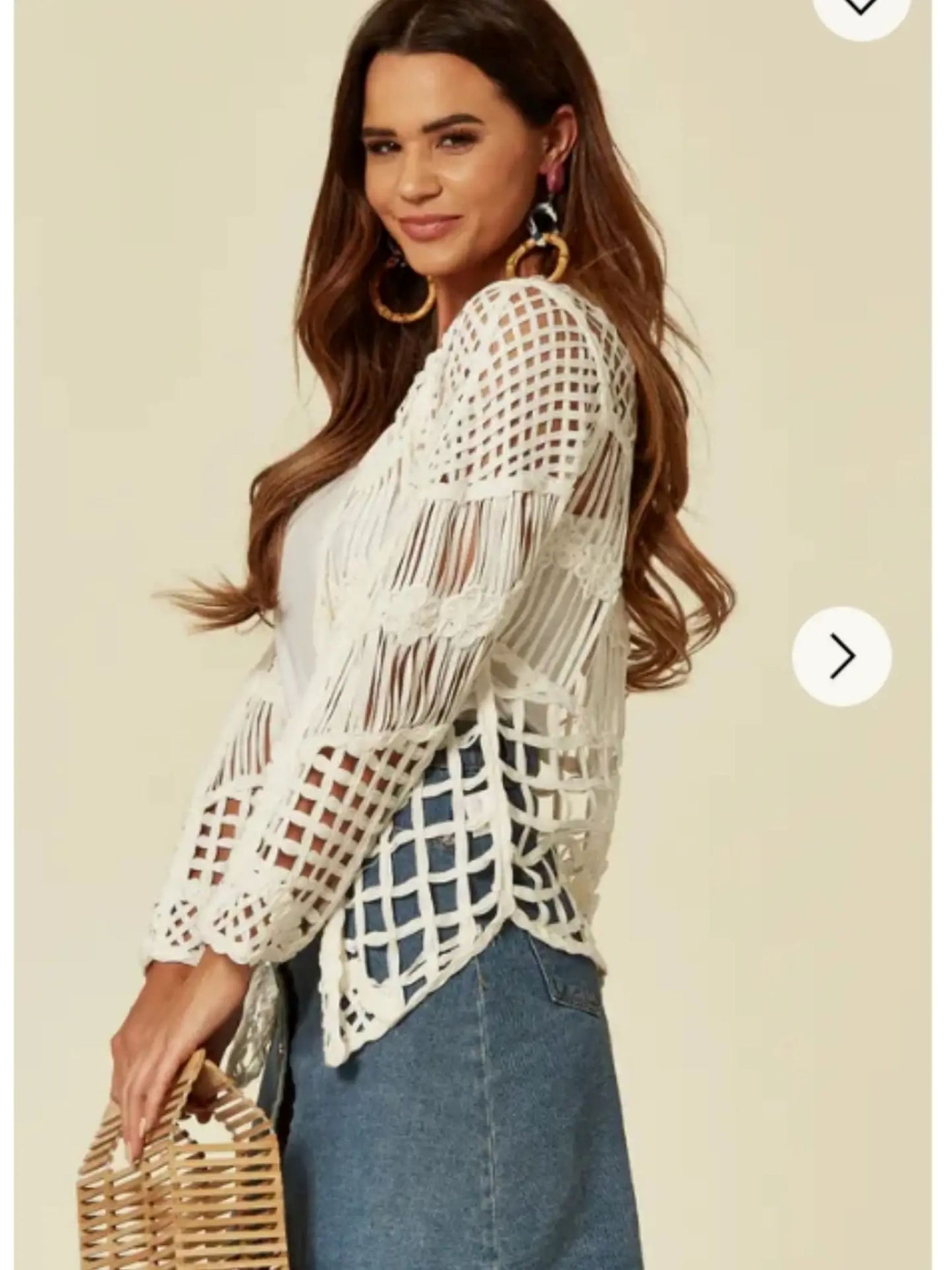 Floral Crochet Cardigan
