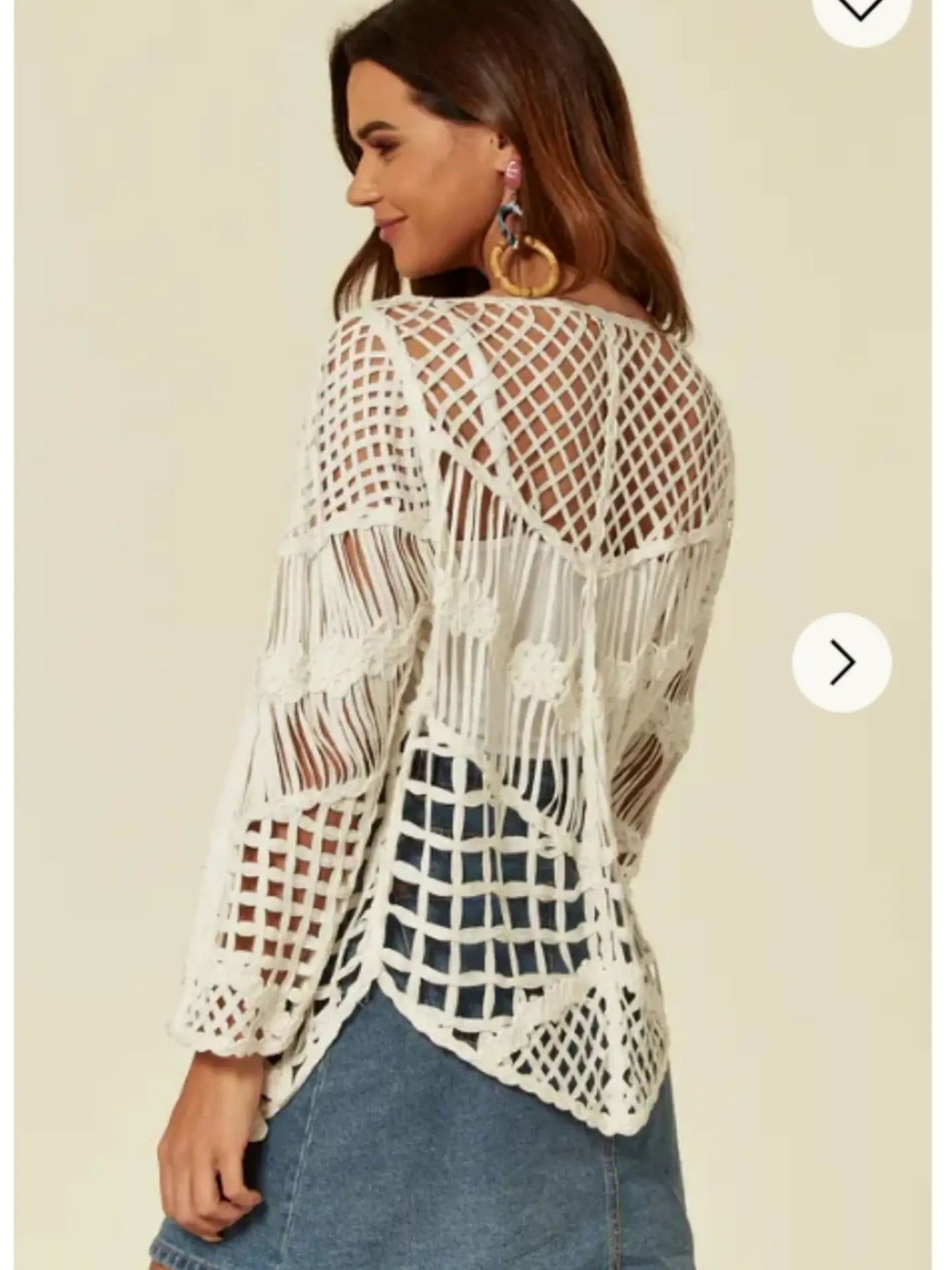 Floral Crochet Cardigan