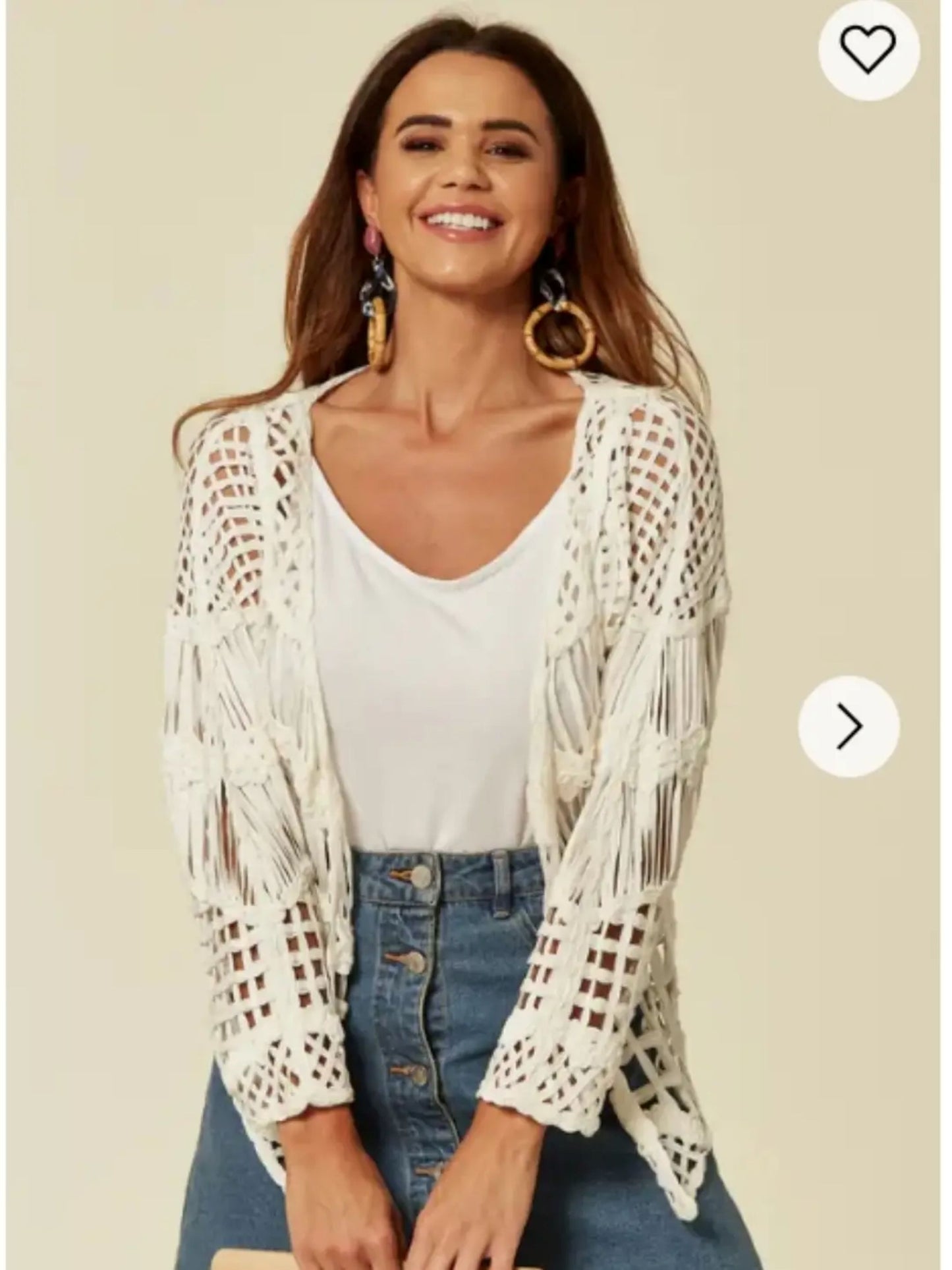 Floral Crochet Cardigan