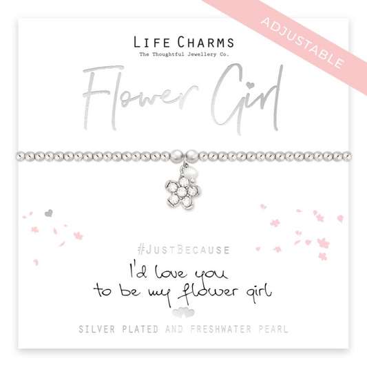 Life Charms Flower Girl Bracelet