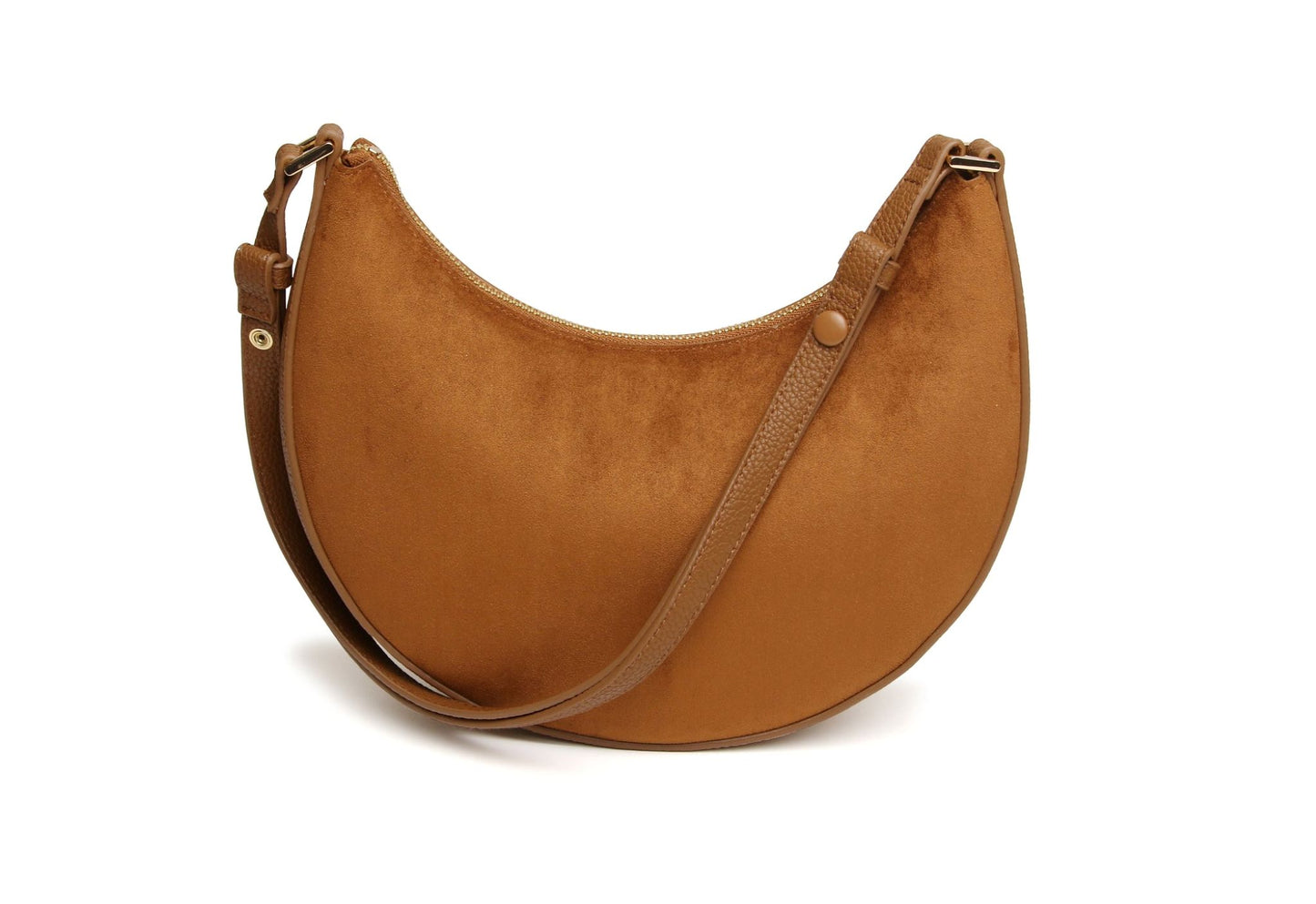 Alice Wheeler Suede Kensington Shoulder/CBB in Fudge